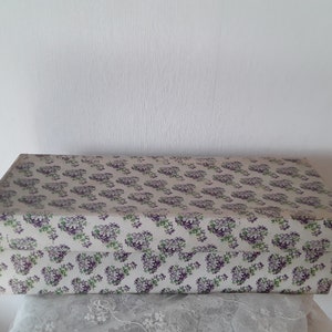 Caja de cartón floral antigua 54 cm caja de cartón boho almacenamiento caja de cartón francés vintage boudoir brocante decoración