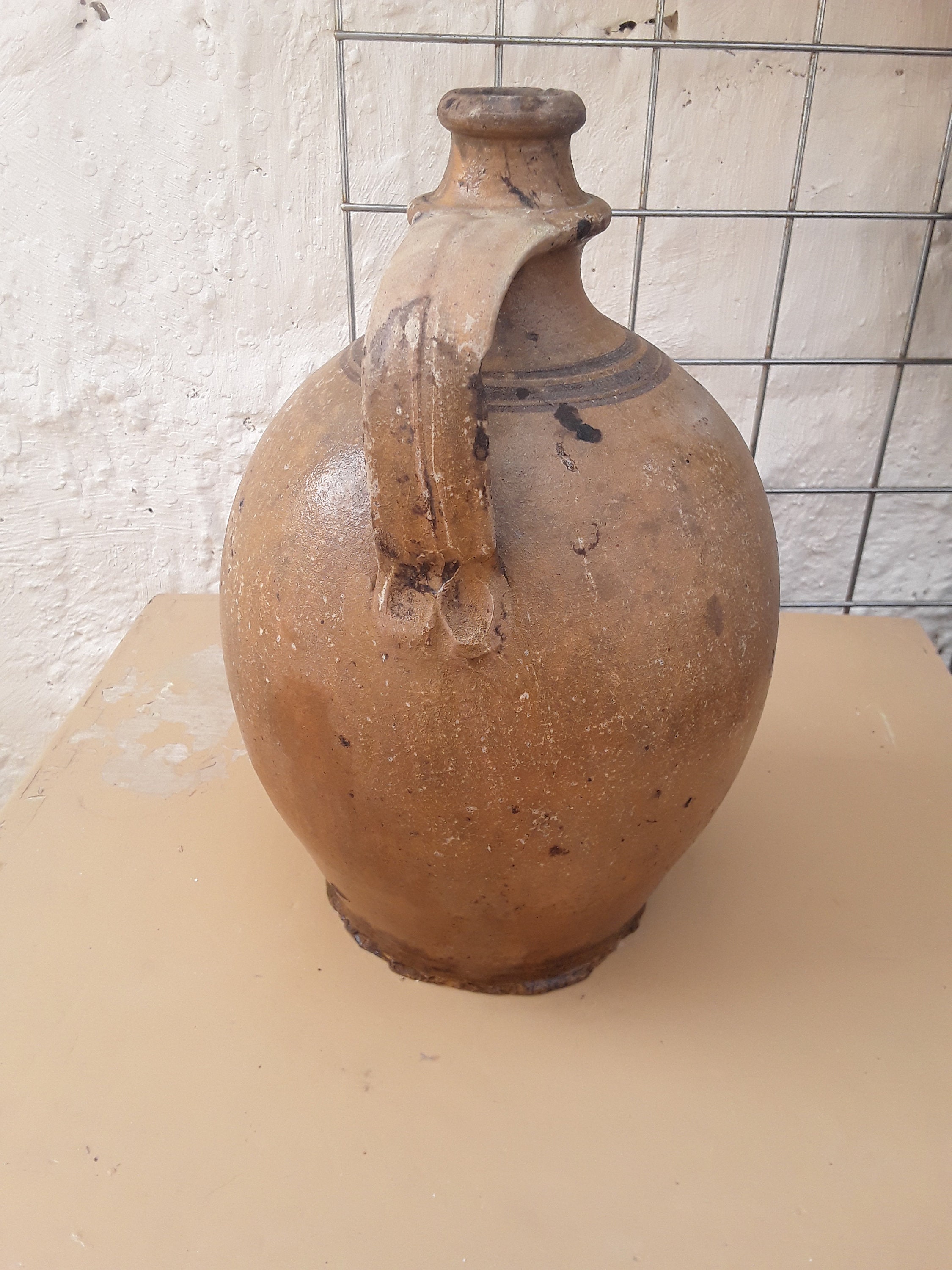 Kitchen & Dining Kitchen Storage Jars & Containers clay vessel vase old