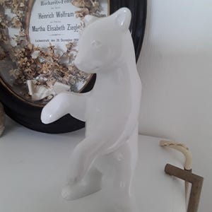 Old KPM Berlin porcelain figurine polar bear figurine bear Royal Porcelain Manufactory Berlin polar bear sculpture polar bear statue vintage collectible