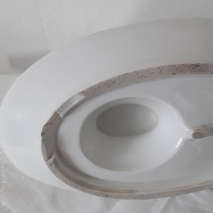 antike Sauciere mit Adlerkopf dickes KPM BERLIN Porzellan Eisenstein weiß Soßenterrine Ironstone Bowl viktorianisch Vintage 19.Jahrhundert Bild 5