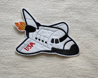 Spaceshuttle Applikation GROSS in Wunschfarbe