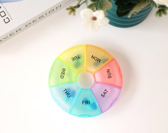 weekly pill box organiser daily medicine storage am pm dispenser tablet holder