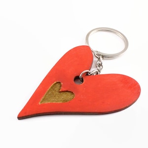 Wooden key chain. valentine&#39;s day gift for him.  husband valentine gift.  cute valentine gift for boyfriend.  valentine day gift for him
