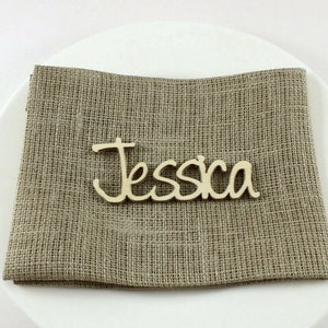 Ensemble de 10 cartes de place en bois | Cartes de lieu de mariage | Décor de table de mariage | Placez les cartes | Cartes de place en contreplaqué | Cartes de place personnalisées | Cartes de place