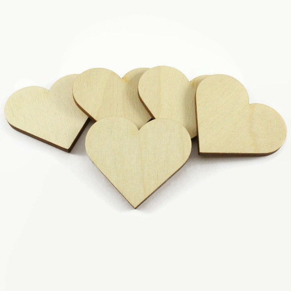 Pack of 10 plywood hearts. Hearts. Blank plywood figures. Blank hearts. DIY hearts. Plywood supplies. Plywood hearts.