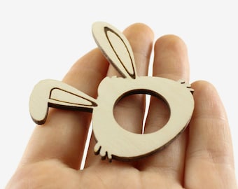 Plywood Easter Egg Holder: Bunny Decor