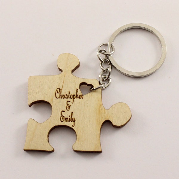 Puzzle Key Chains Etsy
