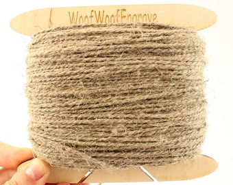 Natural Jute Twine: 2mm Craft String, Gift Tag Cord