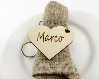 Personalized wedding napkin holders - place cards| Wedding decors | Personalized Wedding decors | Wedding decorations | Place cards