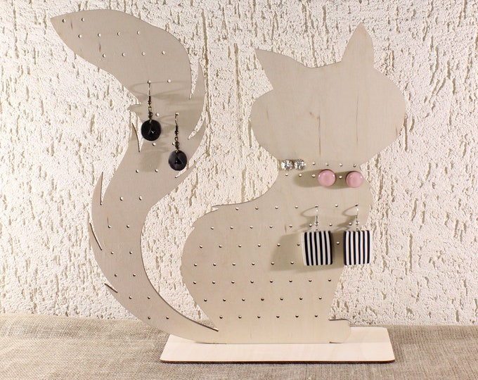 Cat Jewelry Stand Jewelry Organizer Earring Holder Etsy