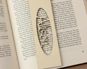 Custom Engraved Wood Bookmark – Personalized Gift for Readers