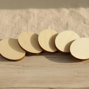 Óvalos de contrachapado de abedul: formas de madera cortadas con láser para manualidades
