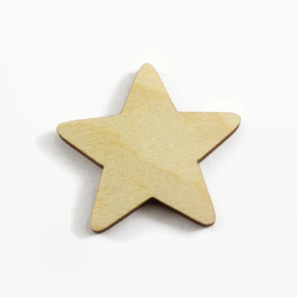 Wooden plain stars. plywood shape star. Wood shapes cutout. different sizes. to paint, for crafts, decorating.