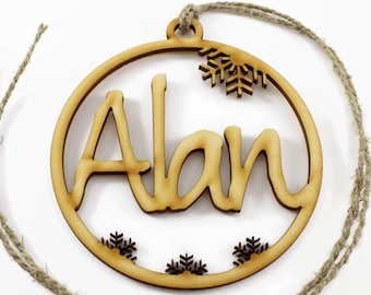 Personalisierte Weihnachtskugeln | Weihnachtskugel | Individuelle Weihnachtsdekorationen | Christbaumschmuck | Weihnachtsbaum Namensanhänger