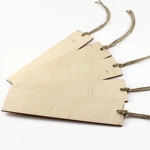 Pack of 10 wooden bookmarks. Wood blank bookmark. Set 10 diy plywood bookmarks. gift for book lover.