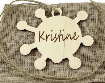 Personalized virus tags | Personalized virus name tags | Personalized ornaments | Custom decors