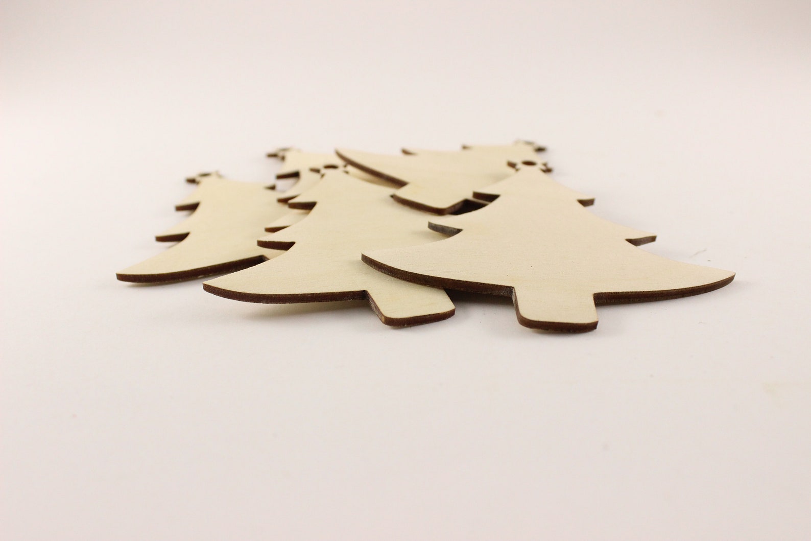 Pack of 5 Wood Christmas Trees Christmas Tree DIY Etsy