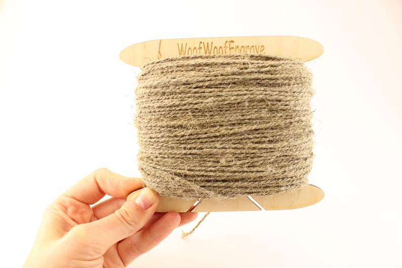 Natural Jute Twine: 2mm Craft String, Gift Tag Cord image 1