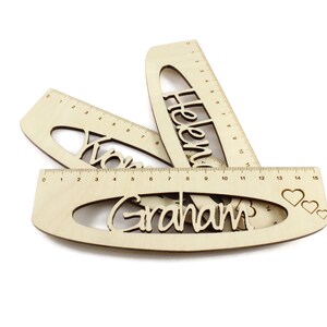 Personalized Wooden Ruler: 15cm Plywood Gift - Etsy