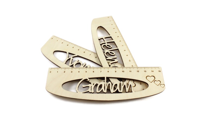 Personalized Wooden Ruler: 15cm Plywood Gift - Etsy