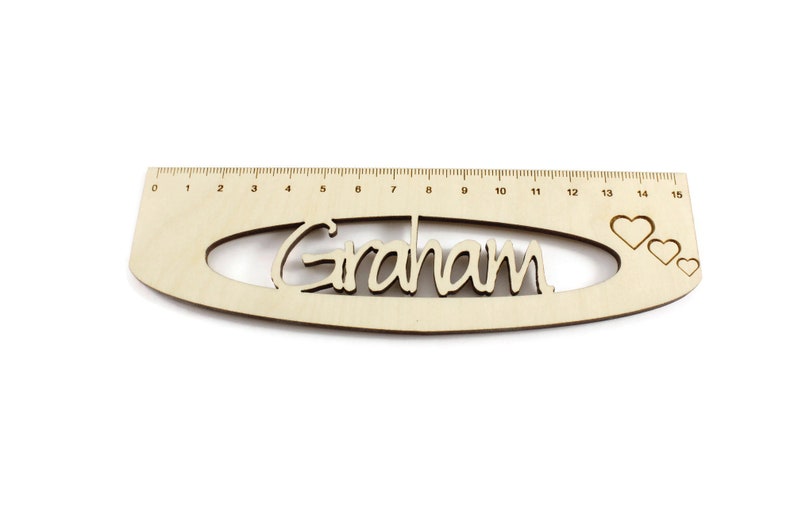 Personalized Wooden Ruler: 15cm Plywood Gift - Etsy