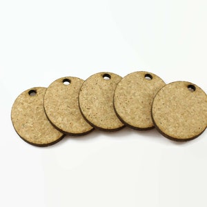 Pack of 10 DIY cork tags. Oval shape tags. Blank tags. Natural cork tags. Diy tags. DIY tags for wedding. Cork tags. Blank cork tags. Tags. image 9