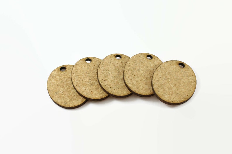 Pack of 10 DIY cork tags. Oval shape tags. Blank tags. Natural cork tags. Diy tags. DIY tags for wedding. Cork tags. Blank cork tags. Tags. image 9