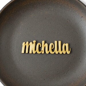 Birch Wood Name Place Cards – Custom Engraved Table Settings for Weddings and Events