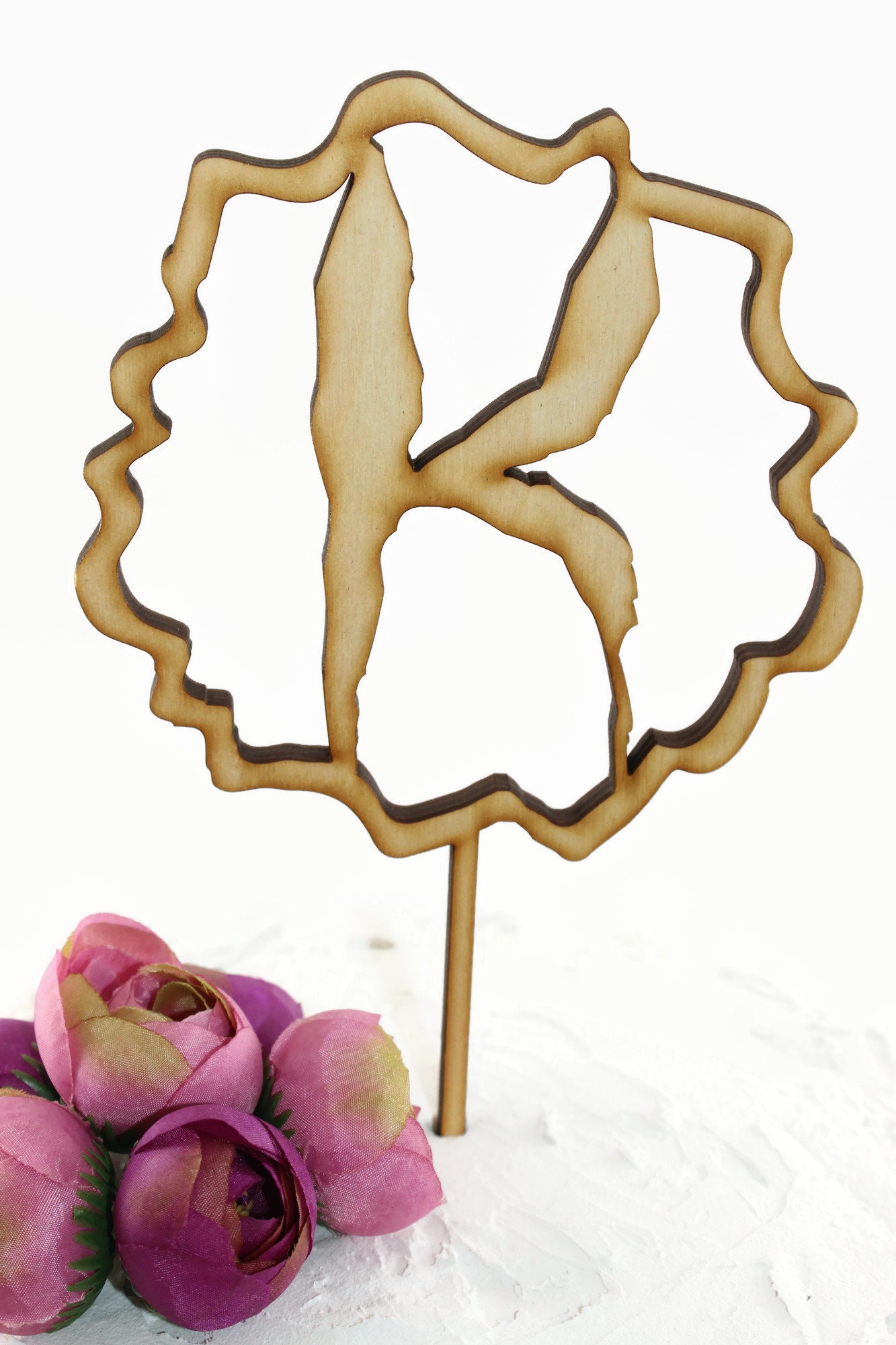 Custom Letter Cake Topper Initial Cake Topper Cake Decors | Etsy
