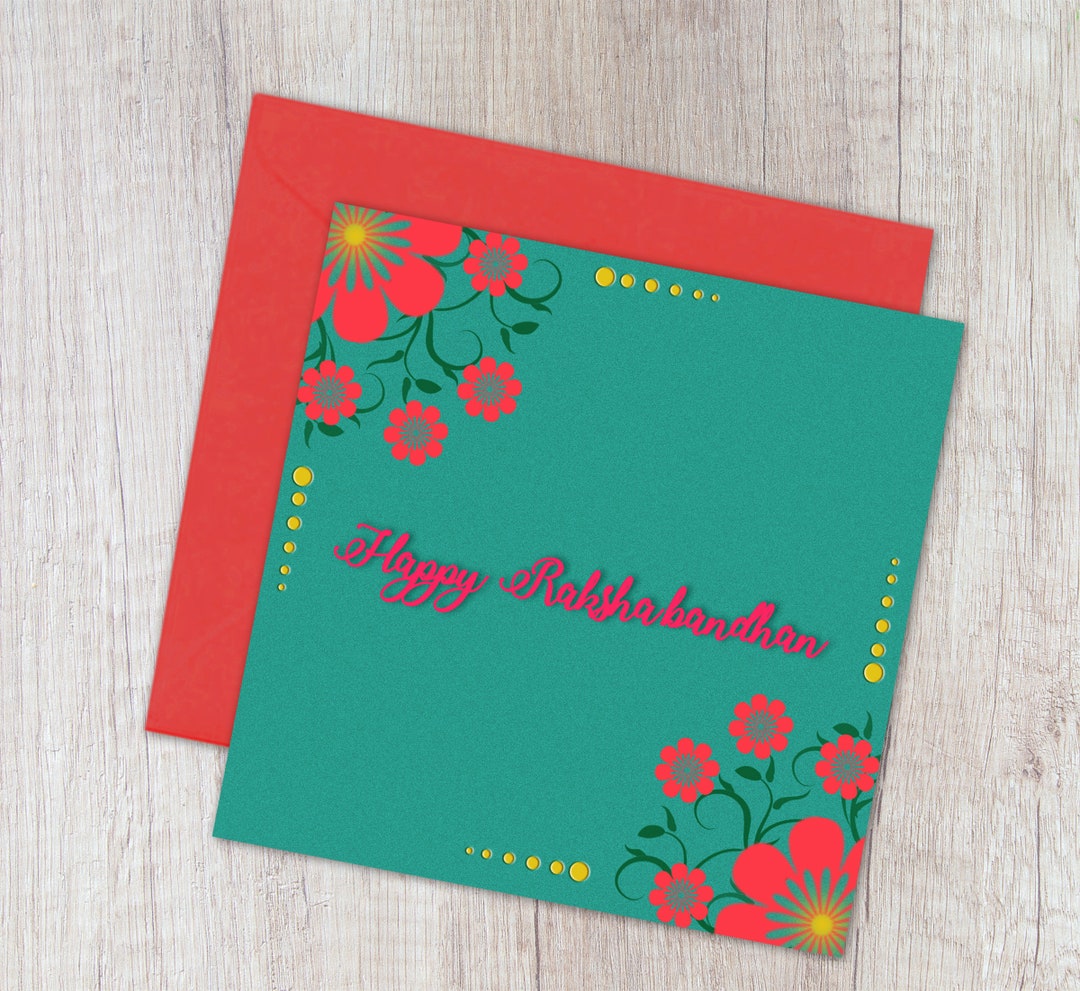 Printable Raksha Bandhan Card, Happy Raksha Bandhan,for Brother,for ...