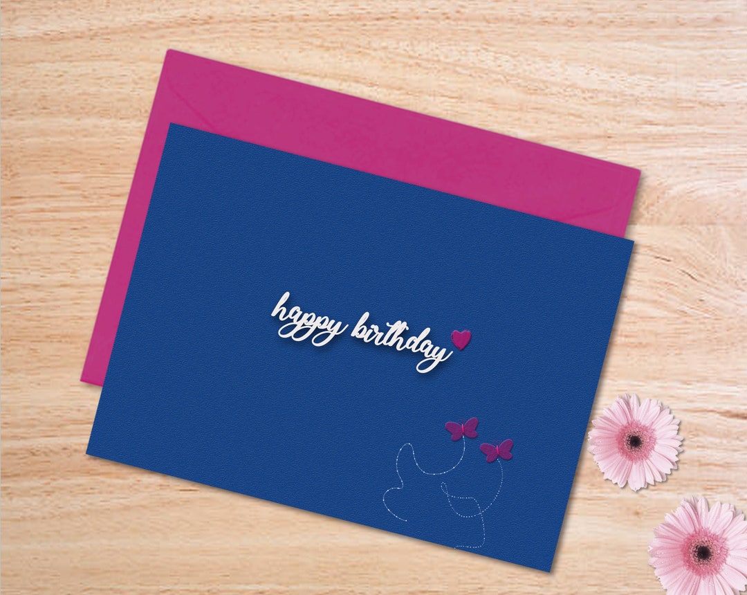 PRINTABLE Happy Birthday Card, Birthday Greetings, Little Heart