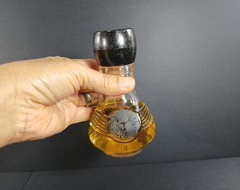 Vintage Avon Wild Country Men's After Shave Cologne Collectible Glass Bottle - Half Full, Old-school Decorative Fragrance Perfume Container