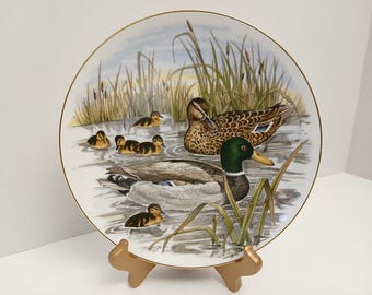 Vintage 1982 Collectors Plate Game Birds of the South by Southern Living Gallery - Mallard Duck Collectible Porcelain Decorative Plate