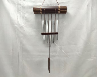 Campana de viento de bambú hecha en Filipinas, WindChime hecho a mano, regalos filipinos, campanas de viento de madera, recuerdo de Filipinas, decoración colgante