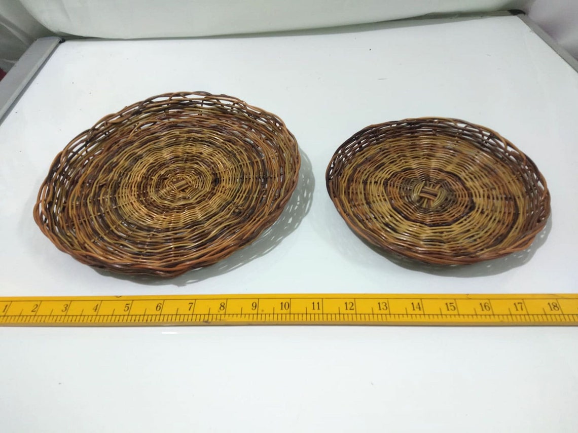 Premium Woven Nito Rattan Plates Made in Philippines 2pieces Etsy