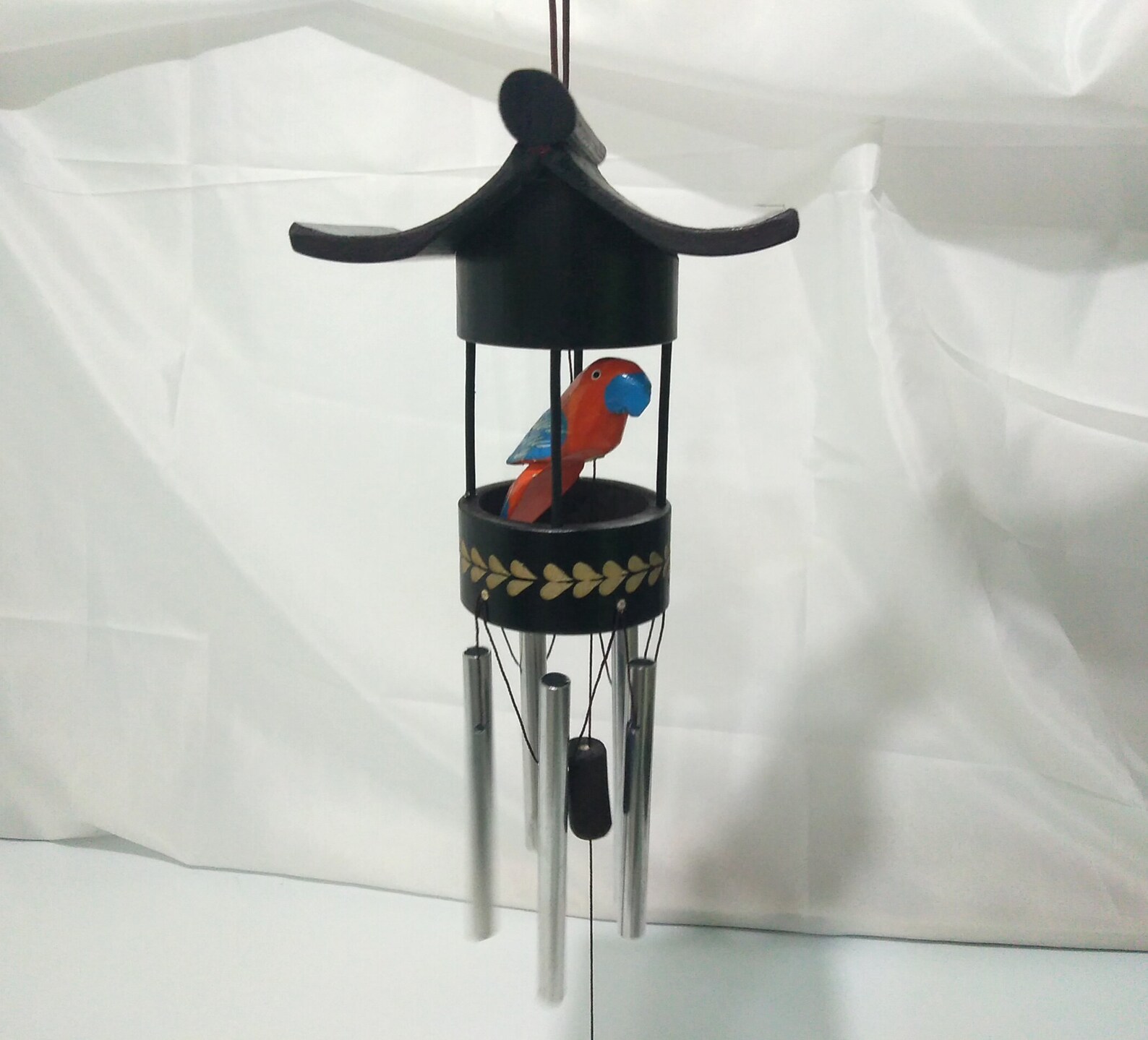 Bird Bamboo Wind Chime Made in Philippines Bahay Kubo Etsy