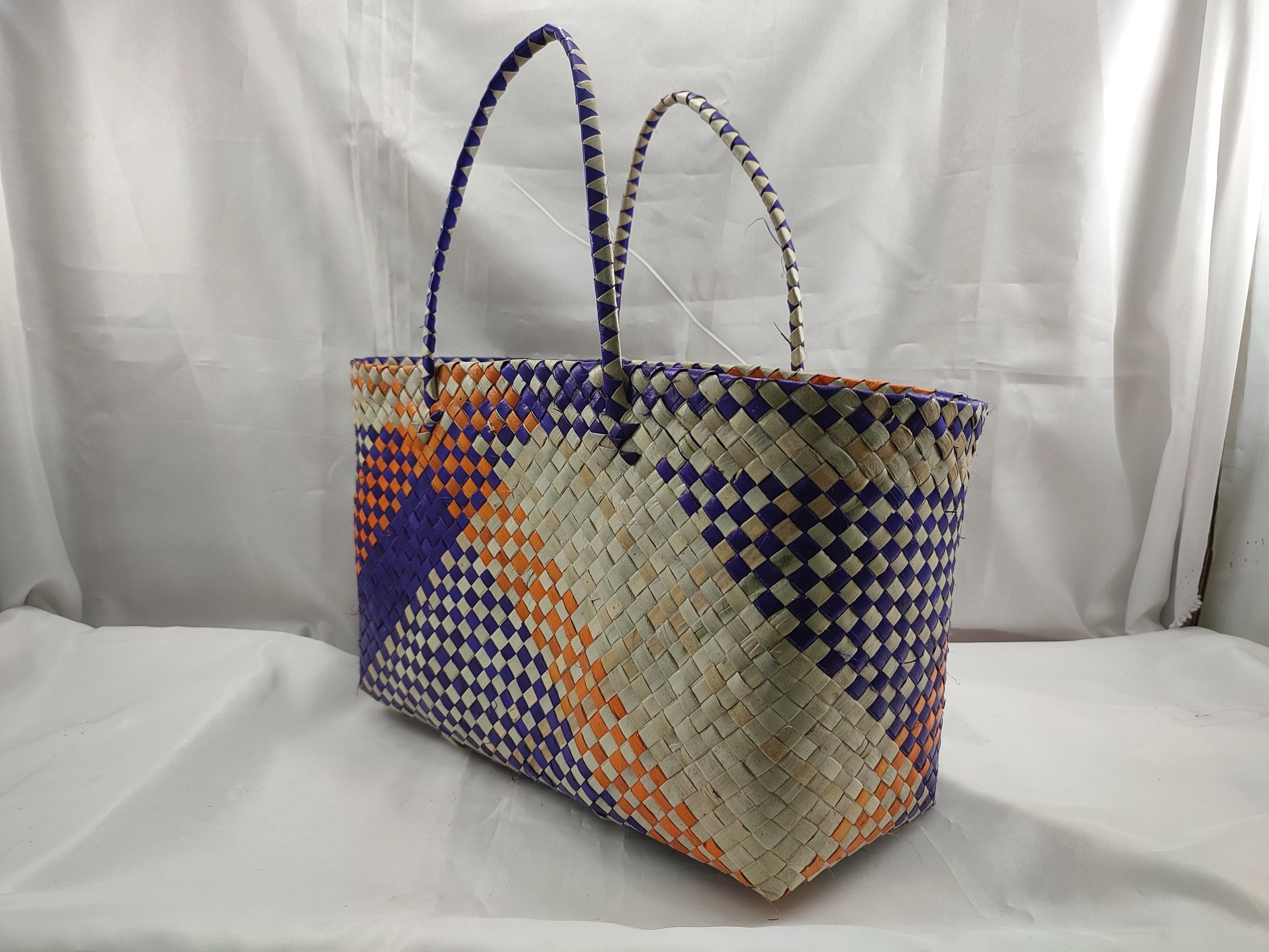 Pretty Bayong Bag Made in Philippines Handwoven Buri Bag - Etsy UK