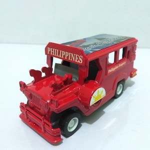 Philippine Miniature Jeepney | Metallspielzeug Jeepney | Metall jeepney Spielzeug Modell | Philippinisches Produkt | Philippinisches Spielzeug-Souvenir | Sammler Spielzeug