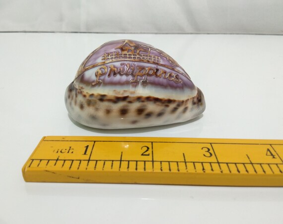Seashell Souvenir With Engraved Bahay Kubo Made in Philippines