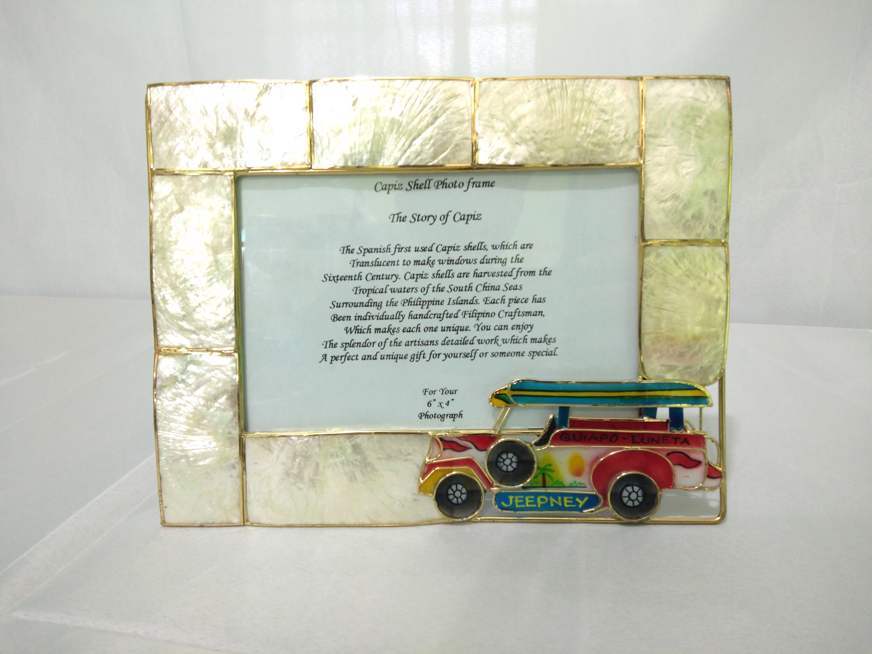 Capiz Shell Photo Frame Made In Philippines Made Of Etsy Uk