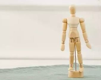 Wood Drawing Manikin Figure - Art Body Model - Art Mannequin with Moveable Parts - Drawing Model