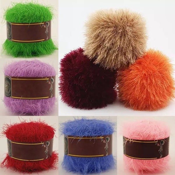 Super weiches Flauschiges Garn - 50g Strickgarn - 21 Farben