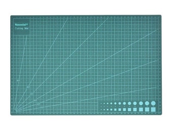 Tapis de découpe double face A2, A3, A4, tapis rotatif à grille auto-cicatrisante - Tapis de grille d’art protecteur vert