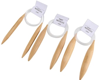 Bamboo Circular Knitting Needles - 15mm, 20mm or 25mm