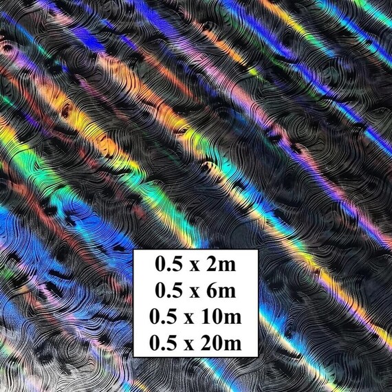 Hydrographic Water Transfer Film - Holographic Foil Water dipping Film - Metallic Hydro Dipping Print Laser #11