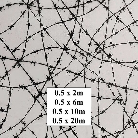 Hydrographic Water Transfer Film - Hydrographic dipping - Water Dipping Film - Hydro Dipping Print Barbed Wire