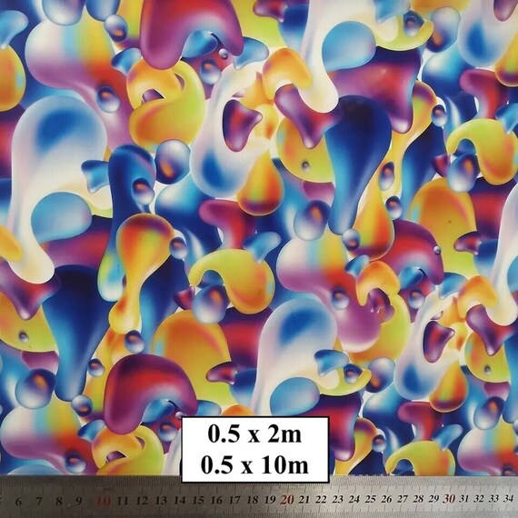 Hydrographic Water Transfer Film - Hydrographic dipping - Water Dipping Film - Hydro Dipping Print Colour Blobs