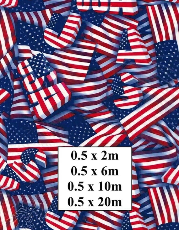 Hydrographic Water Transfer Film - Hydrographic dipping - Water Dipping Film - Hydro Dipping Print USA & Flag