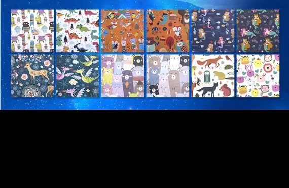 50pcs Animals Multi Coloured Craft Paper - Colour Origami Paper - DIY Scrapbooking, Card Making, Gift