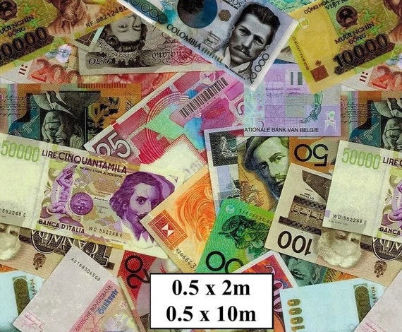 Hydrographic Water Transfer Film - Hydrographic dipping - Water Dipping Film - Hydro Dipping Print Bank Notes